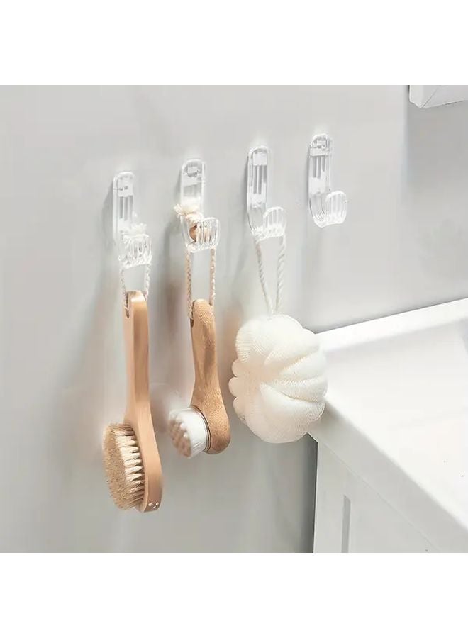 Acrylic Diamond Wall Hooks Heavy Duty Waterproof Adhesive For Towels Coats - Image 4